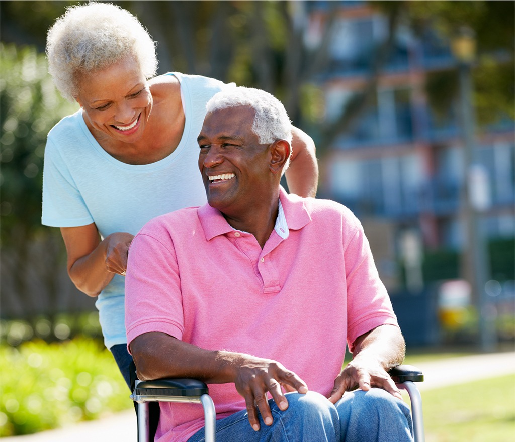 A BLH care coordinator visiting with a senior in their home